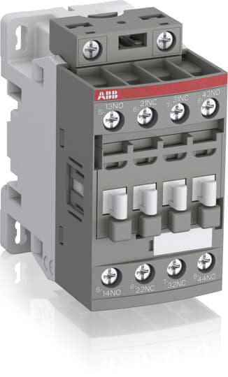 Product image for ABB NF22E-13 CONTROL RELAY 4POLE 2NO 2NC COIL 100-120 VAC/DC