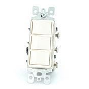 Product image for Switch combination 3-Decora 1P 120V 15A lt alm
