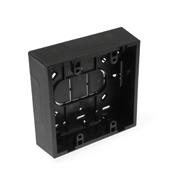 Product image for Backbox 2-gang plastic surface mount black 1.45"