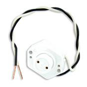 Product image for Lamp holder thrmplst screw mnt 660V 660W wht