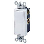 Product image for Switch rocker residential AC quiet 2-pole 120/277V 15AMP black