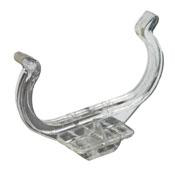 Product image for Clip lamp support snap-in horizontal 2G11 polycarbonate clear