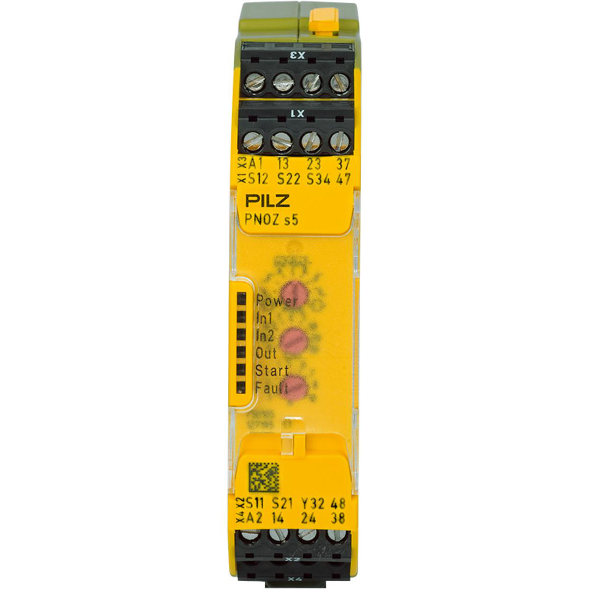 Product image for PILZ 750105 PNOZ S5 RELAY SAFETY TWO HAND 24VDC