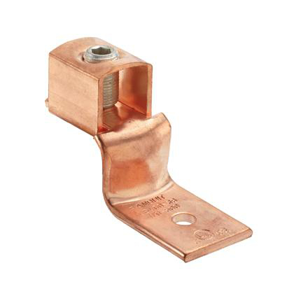 Product image for Pan-Lug™ CB70-14-190 Mech Lug,1hole,floatng tongue,1/4"stud,PK190