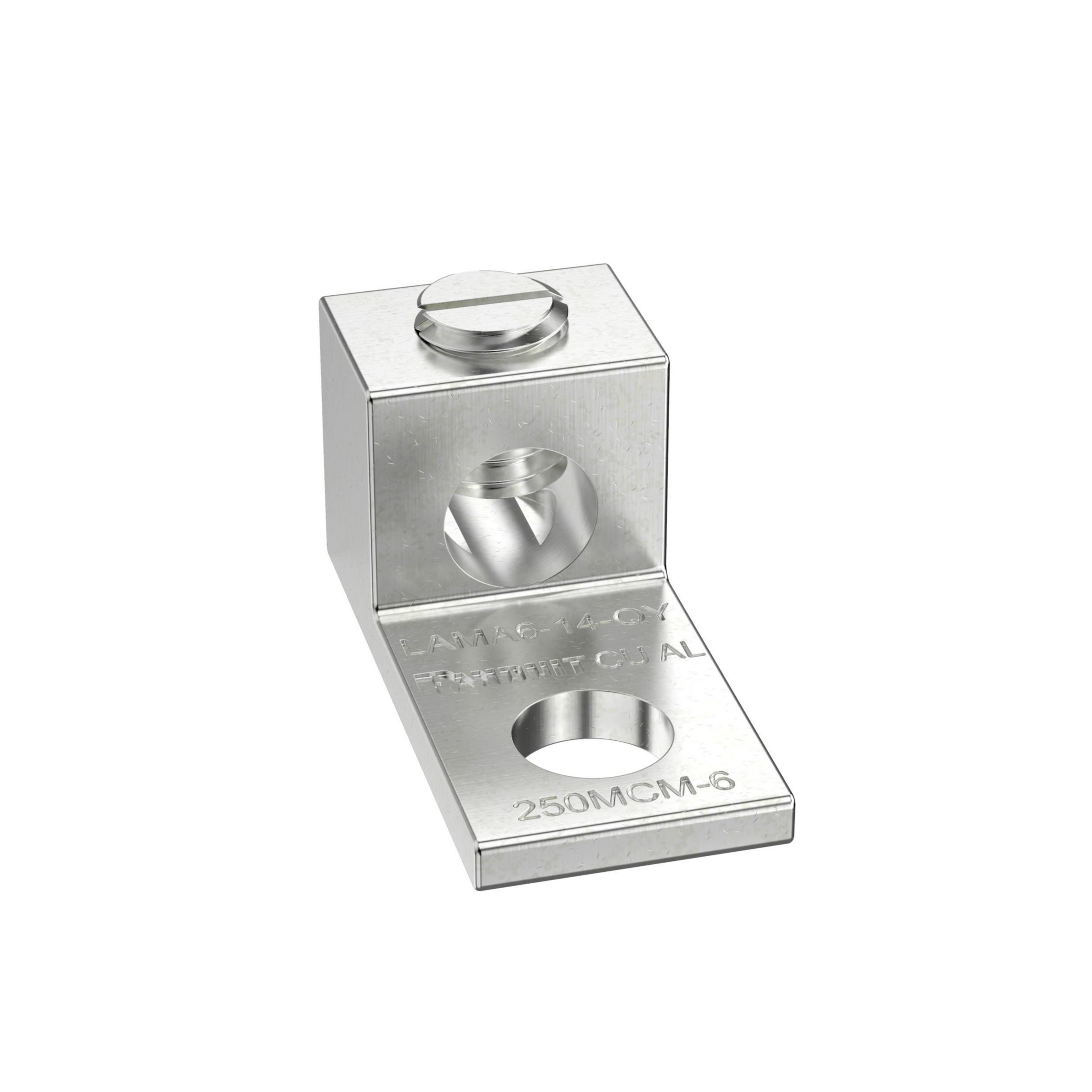 PANDUIT LAMA6-14-C LUG #6G- #14G 1HOLE 1BARREL ALUMINUM MECHANICAL LUG 1/4"STUD