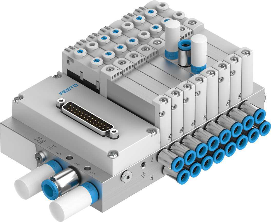 Product image for FESTO 573606 VTUG-14-VRPT-S8-B1T-Q10-U-Q8S-4ELL VALVE TERMINAL