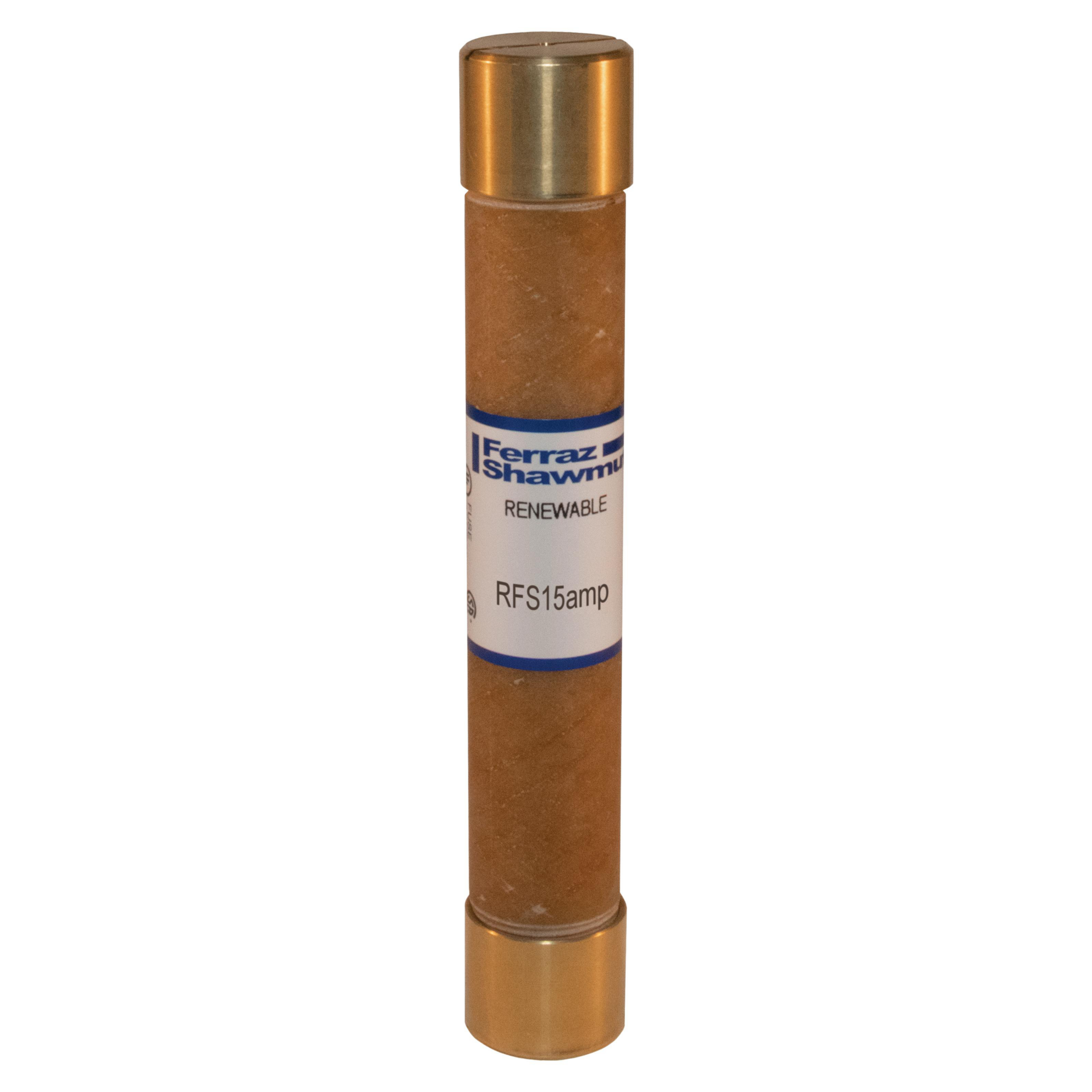 Product image for Fuse RFS - Class H - Fast-Acting 600VAC 15A Ferrule