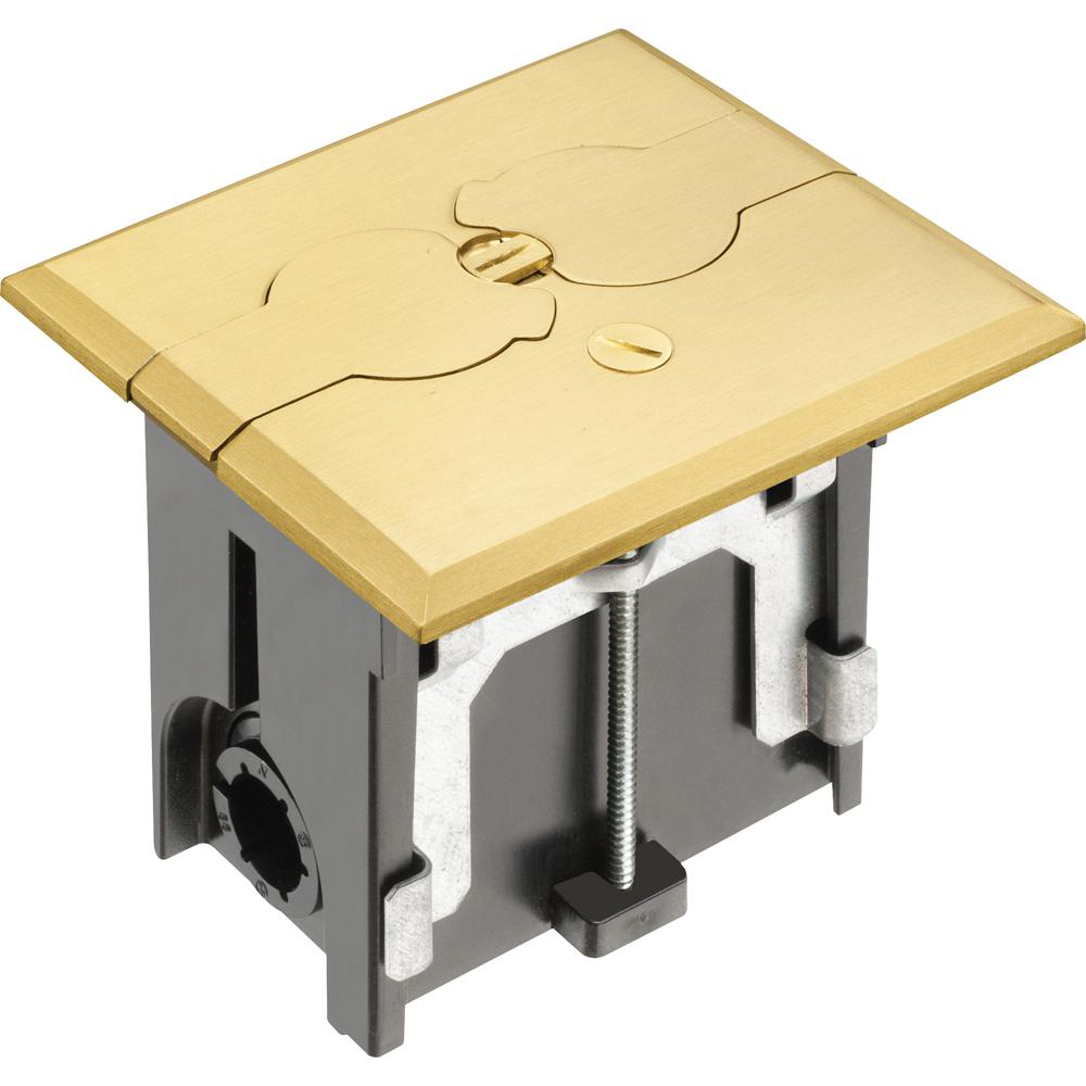 Product image for BRASS FLOOR BOX - FLIP