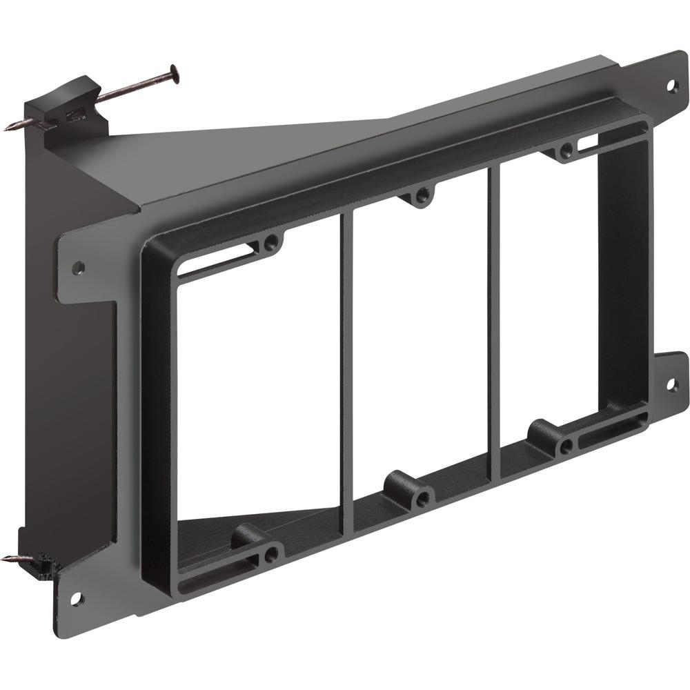 Product image for Mounting bracket nail on low voltage 3-gang