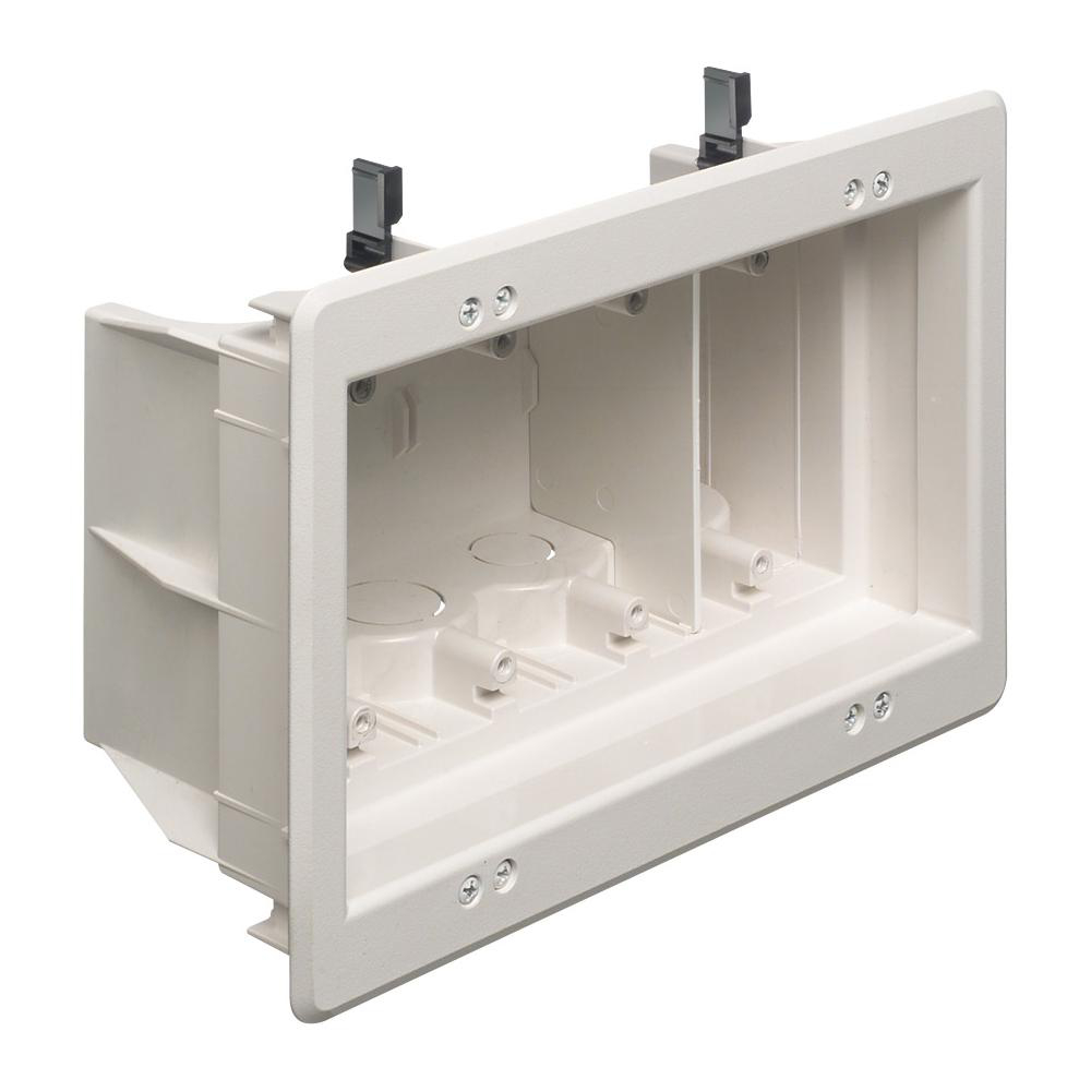 Product image for 4 GANG INSET OUTLET WH