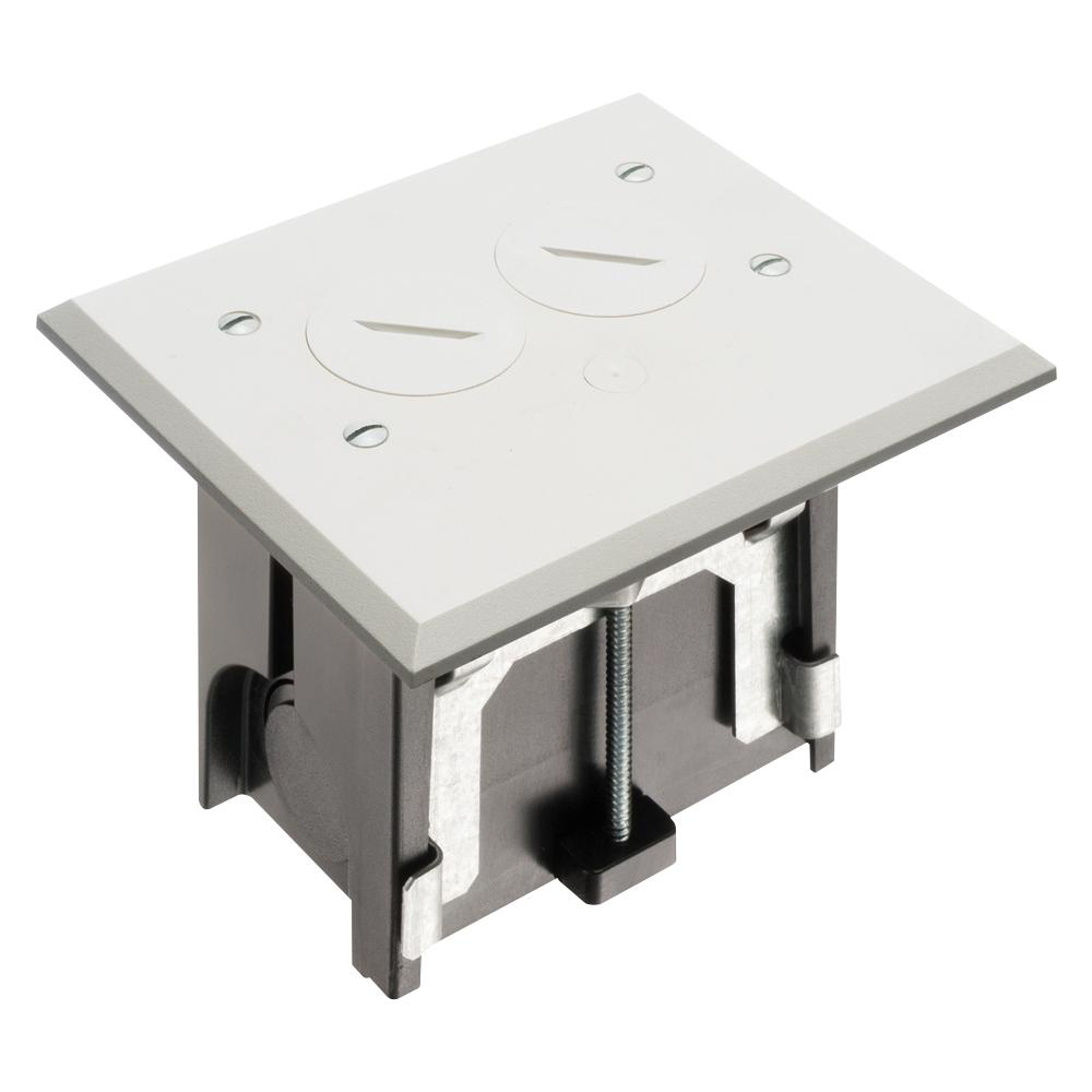 Product image for WHITE ADJ FLOOR BOX