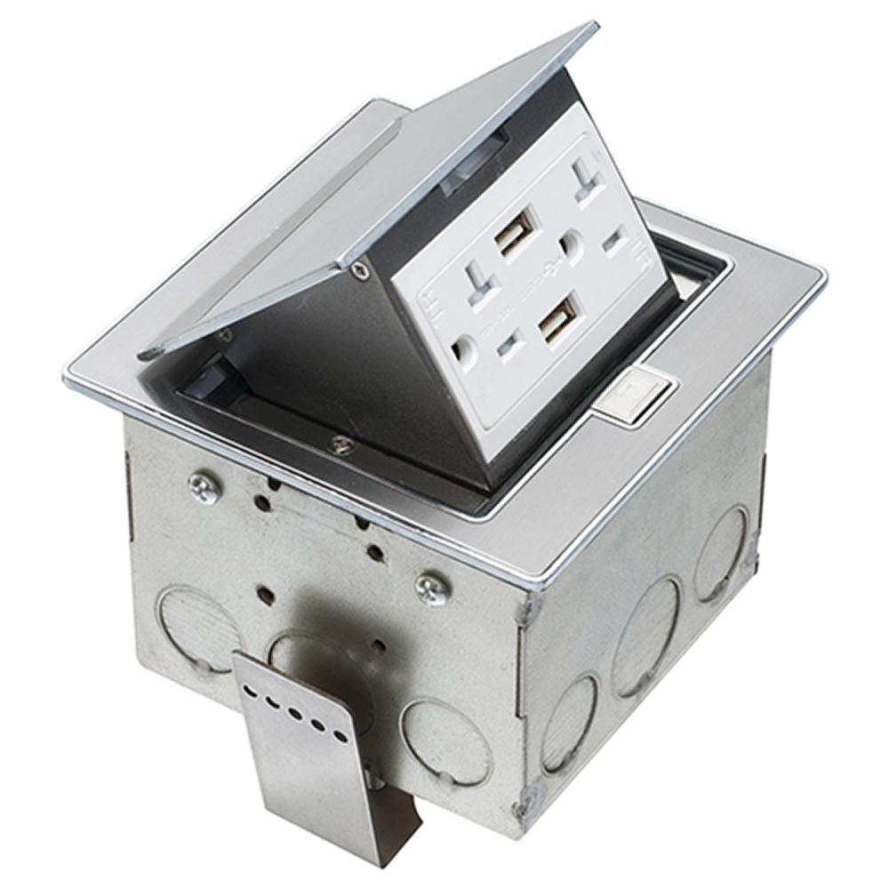 Product image for TRAPDOOR COUNTERTOP BX /W TWO USB PORTS
