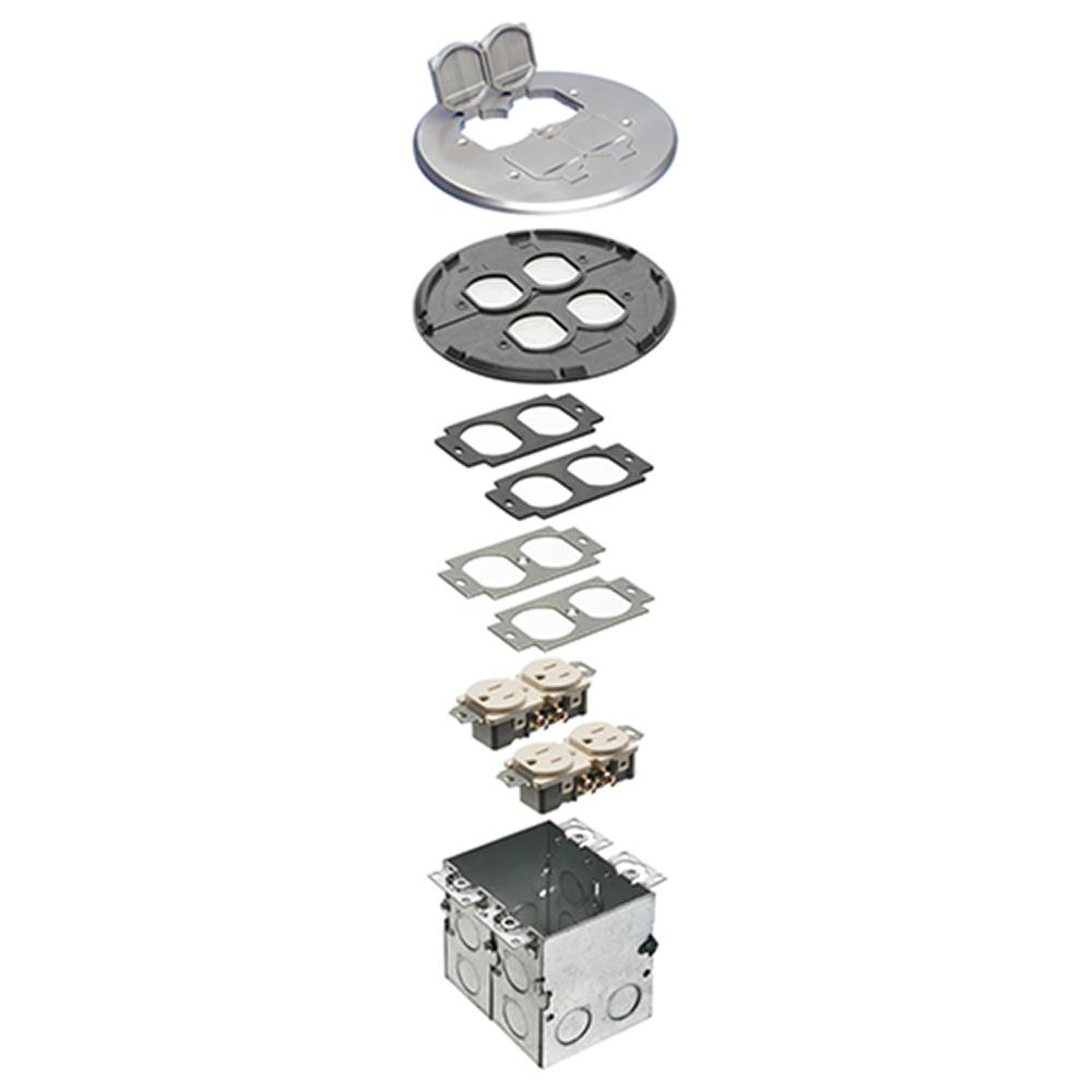 Product image for RND NKL FLOOR BOX 2G