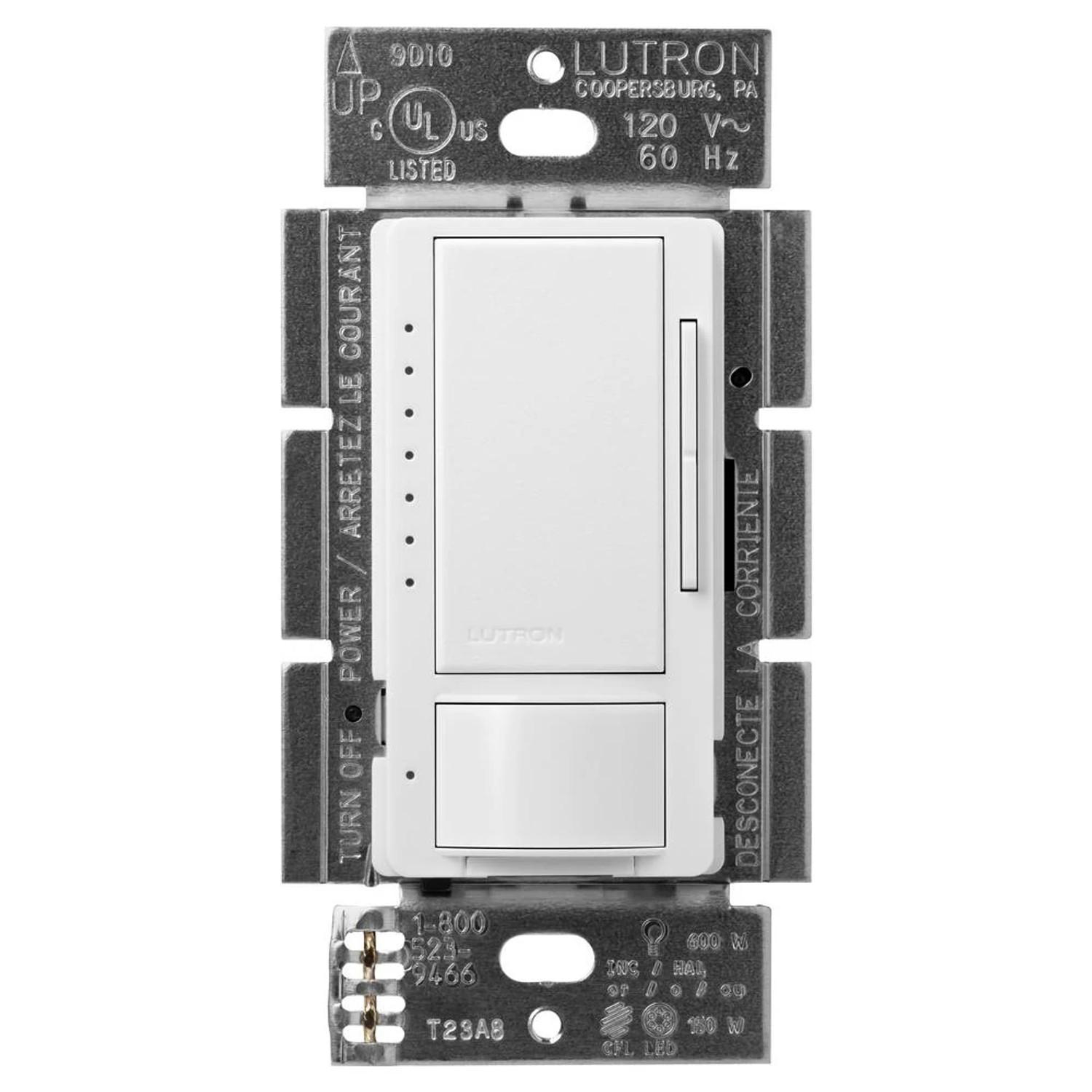 LUTRON MSCL-OP153M-SW MAESTRO CL PIR WALL MOTION SENSOR SATIN WHITE