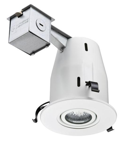 Product image for 4IN MATTE WHITE GIMBLE KIT, LED