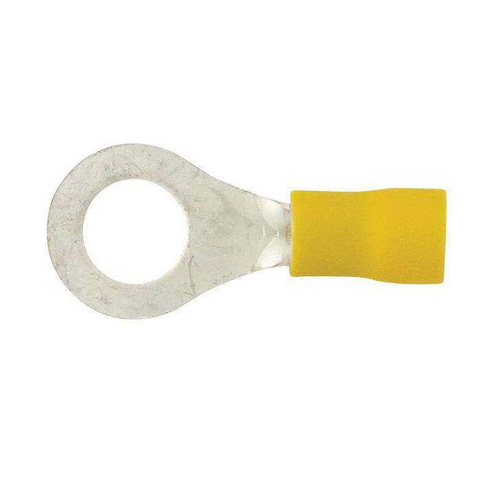Product image for KSPEC RING 12-10GA 5/16" PVC YEL 100PK