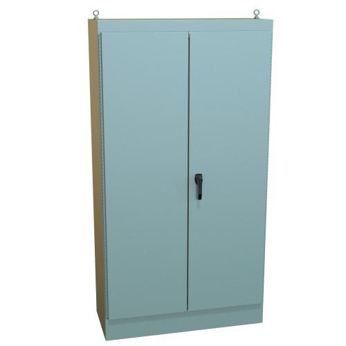 Product image for Enclosure fs 2-dr mild stl gry 90x48x20in NEMA12