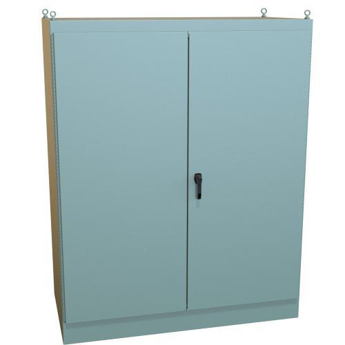 Product image for DBLE DOOR FREE STANDING ENCL