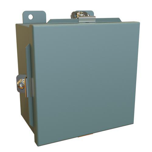 Product image for Enclosure lift-off cover ms grey 6x6x4in NEMA4