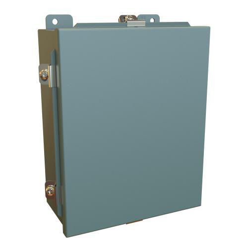 Product image for Enclosure lift-off cover ms grey 10x8x4in NEMA4