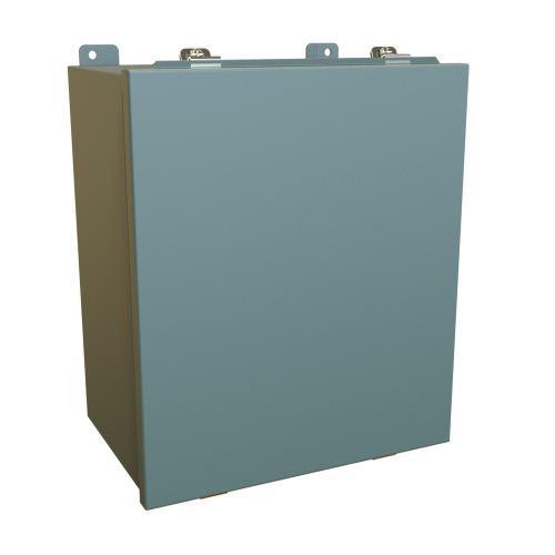 Product image for Enclosure hinge-cover ms grey 14x12x8in NEMA4