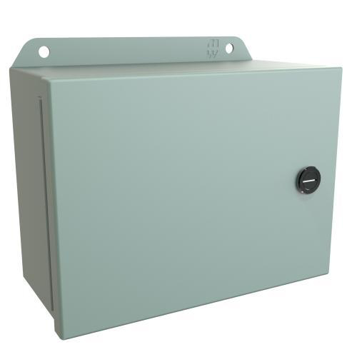 Product image for Enclosure hinge-cvr mild stl gry 6x8x3.5in NEMA4