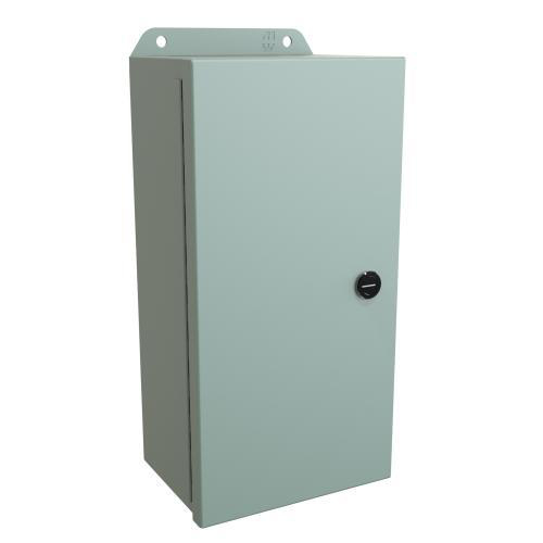 Product image for Enclosure hinge-cvr mild stl grey 12x6x4in NEMA4
