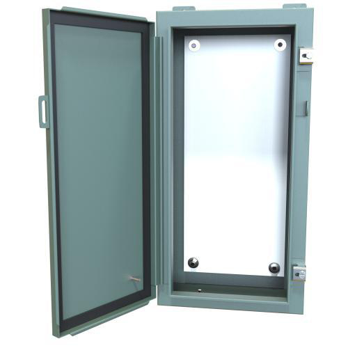 Product image for Enclosure wall mount ms grey 24x12x6in NEMA12