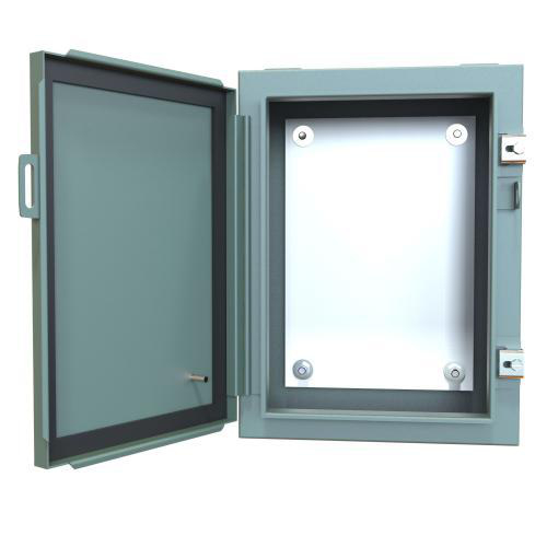 Product image for Enclosure wall mount ms gry 16x12x6in NEMA12