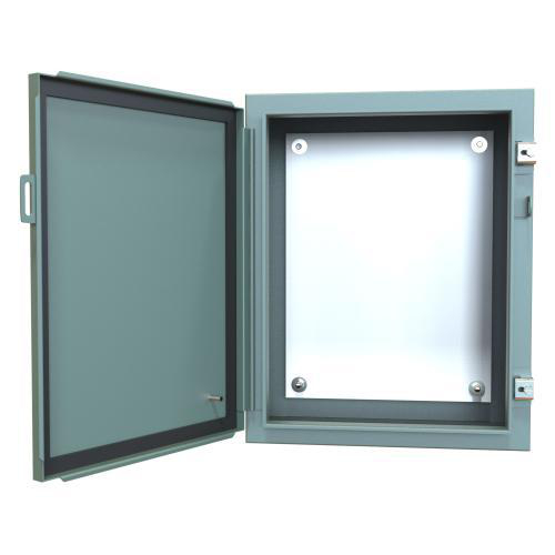Product image for Enclosure wall mount ms grey 20x16x8in NEMA12
