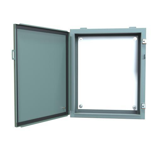 Product image for Enclosure wall mount ms grey 24x20x6in NEMA12