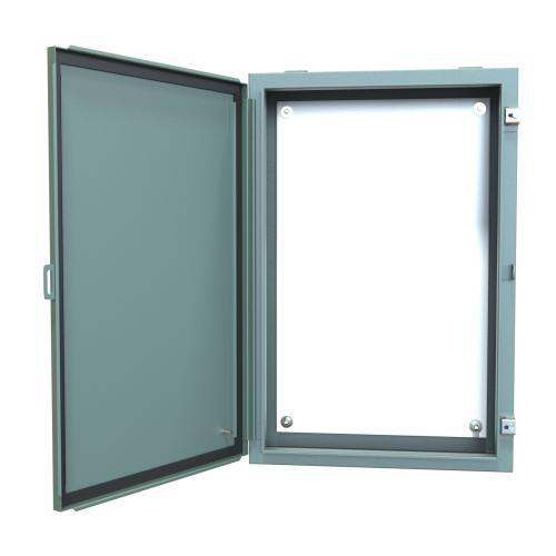 Product image for Enclosure wall mount ms grey 30x20x6in NEMA12