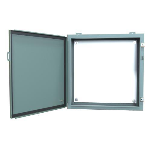 Product image for Enclosure wall mount ms grey 24x24x6in NEMA12