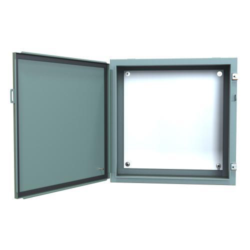 Product image for Enclosure wall mount ms grey 24x24x10in NEMA12
