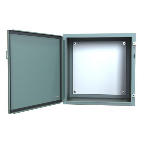 Product image for Enclosure wall mount ms grey 24x24x16in NEMA12
