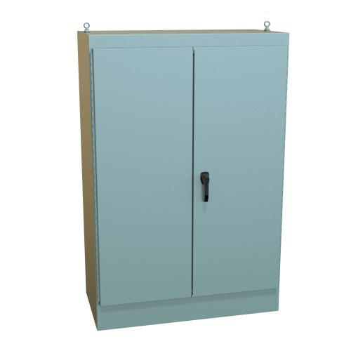 Product image for Enclosure fs 2-dr mild stl gry 72x48x24in NEMA12