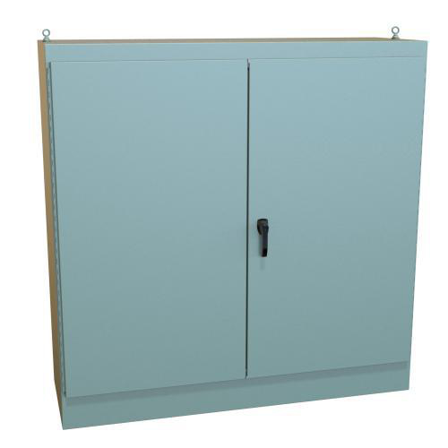 Product image for Enclosure fs 2-dr mild stl gry 72x72x24in NEMA12