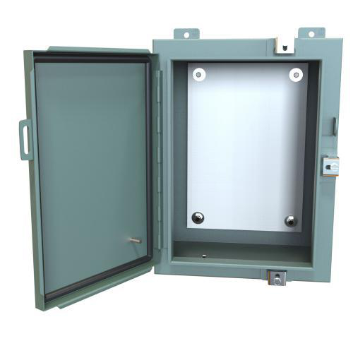Product image for Enclosure wall mount ms grey 16x12x8in NEMA4