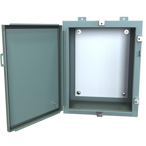 Product image for Enclosure wall mount ms grey 20x16x10in NEMA4