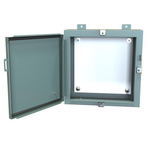 Product image for Enclosure wall mount ms grey 16x16x6in NEMA4