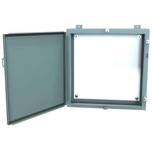 Product image for Enclosure wall mount ms grey 24x24x6in NEMA4