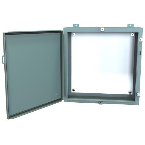 Product image for Enclosure wall mount ms grey 24x24x8in NEMA4