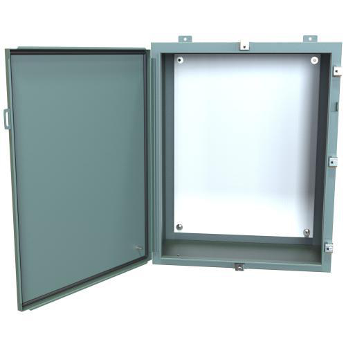Product image for Enclosure wall mount ms grey 30x24x12in NEMA4