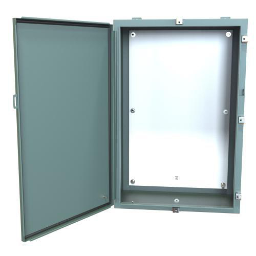Product image for Enclosure wall mount ms grey 36x24x12in NEMA4
