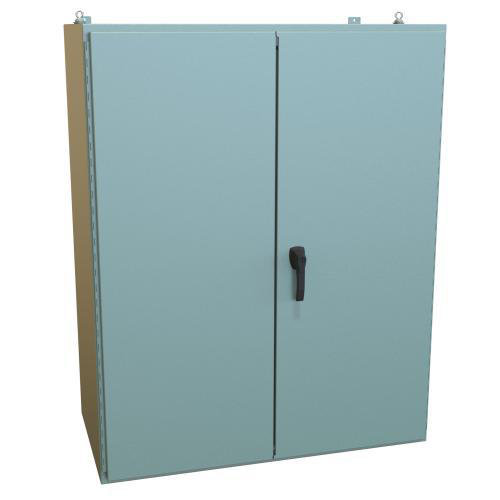 Product image for NEMA12 TWO DR ENCL 60X48X24