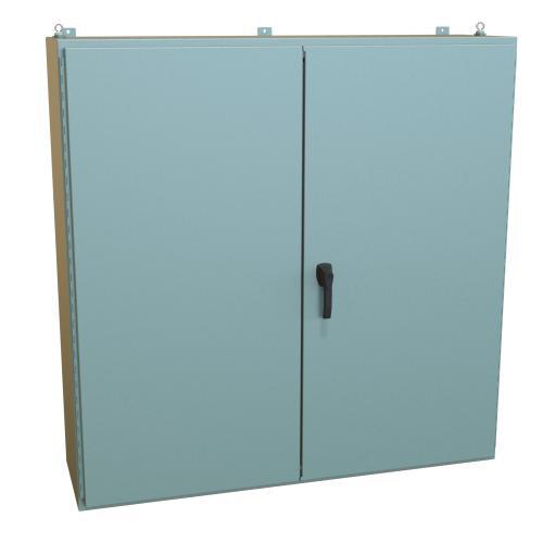 Product image for NEMA 12 TWO DR ENCL 60X60X16