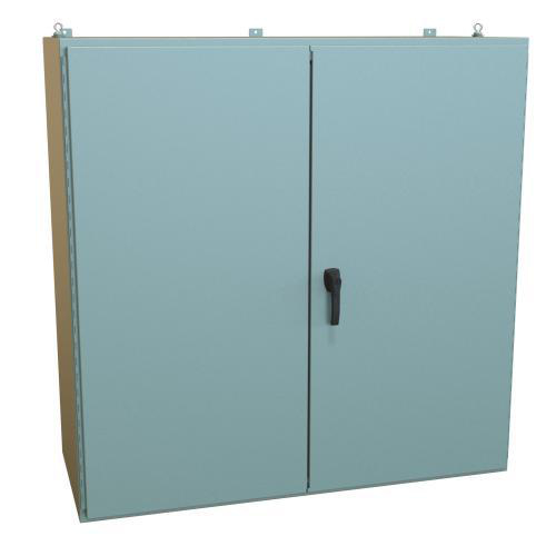 Product image for NEMA 12 TWO DR ENCL 60X60X24