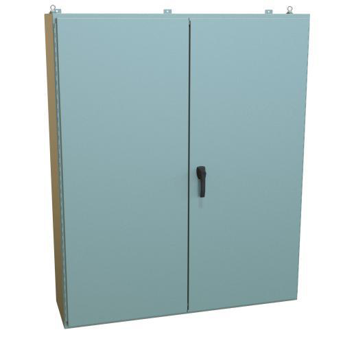 Product image for NEMA 12 TWO DR ENCL 72X60X16