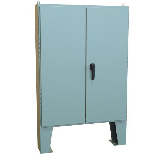 Product image for NEMA12 TWO DR ENC.C/W MTG FT