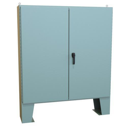 Product image for Enclosure floor mnt ms gry 60X60X12in NEMA12